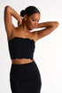 Scalloped Bandeau Top - 52447-26-800 02 / 800 Caviar / 75% POLYAMIDE, 25% ELASTANE